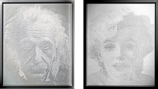 Illustration for article titled Watch This Stunning 3D-Printed Shadow Portrait Transform from Einstein to Marilyn Monroe